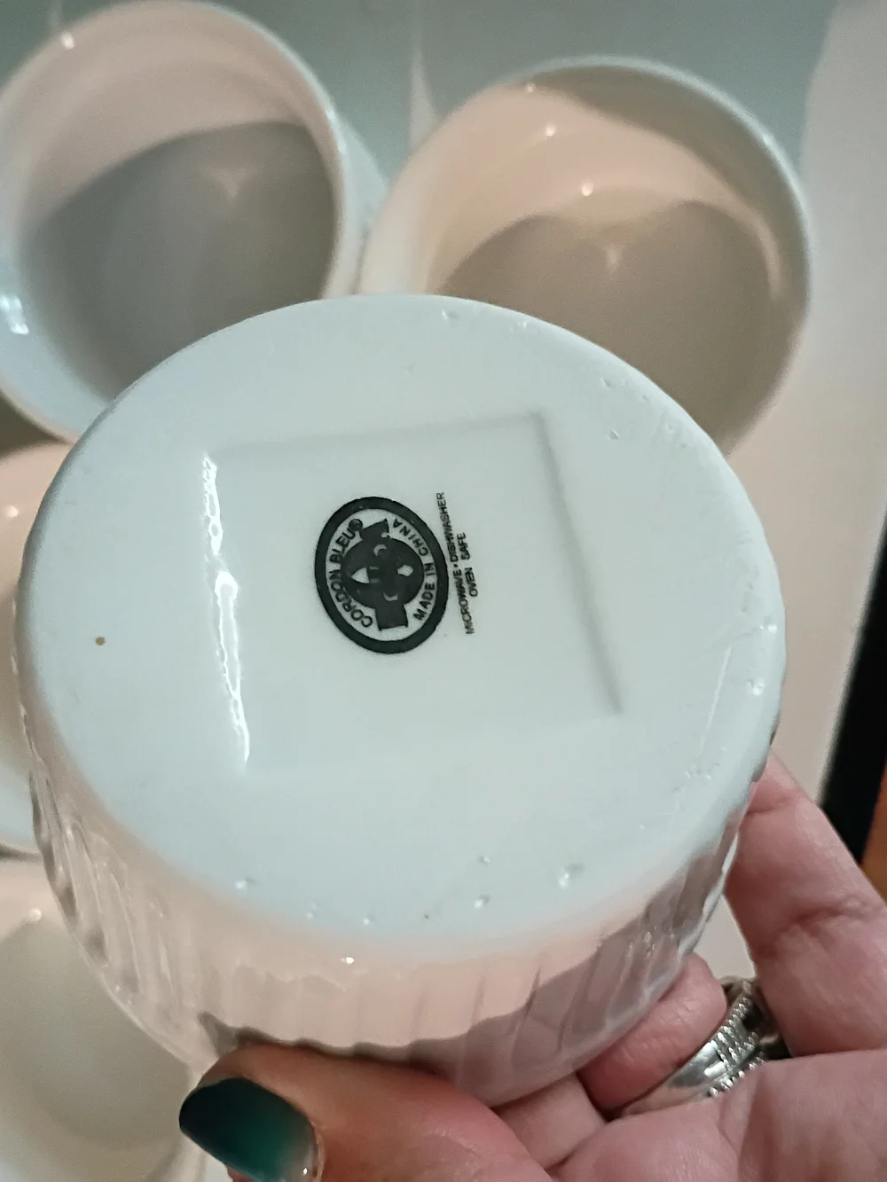 White Ceramic Ramekins - Set of 10